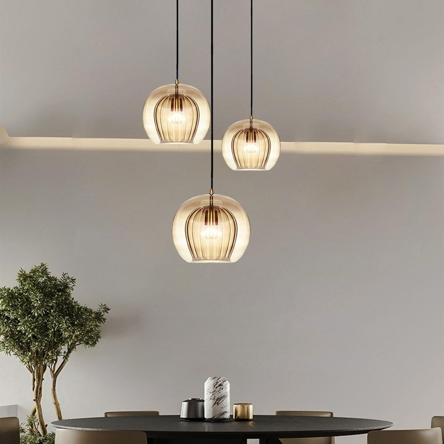 Nordic LED Glass Pendant